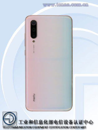 Xiaomi Meitu CC9 M1904F3BT 04 Xiaomi Mi CC9 and CC9e specs revealed by TENAA ahead of launch.