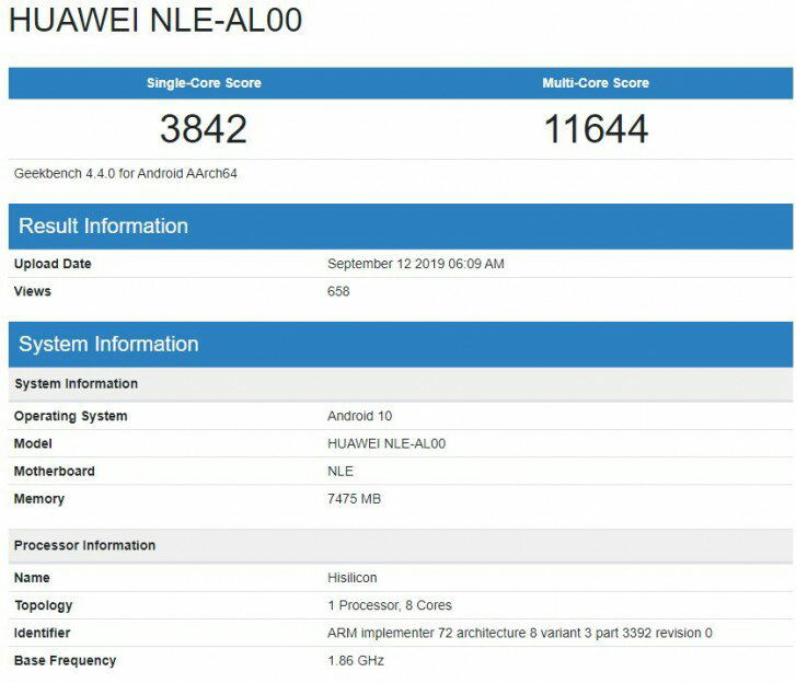 Huawei's new flagship Kirin 990 falls behind Apple's A13 Bionic chip on Geekbench