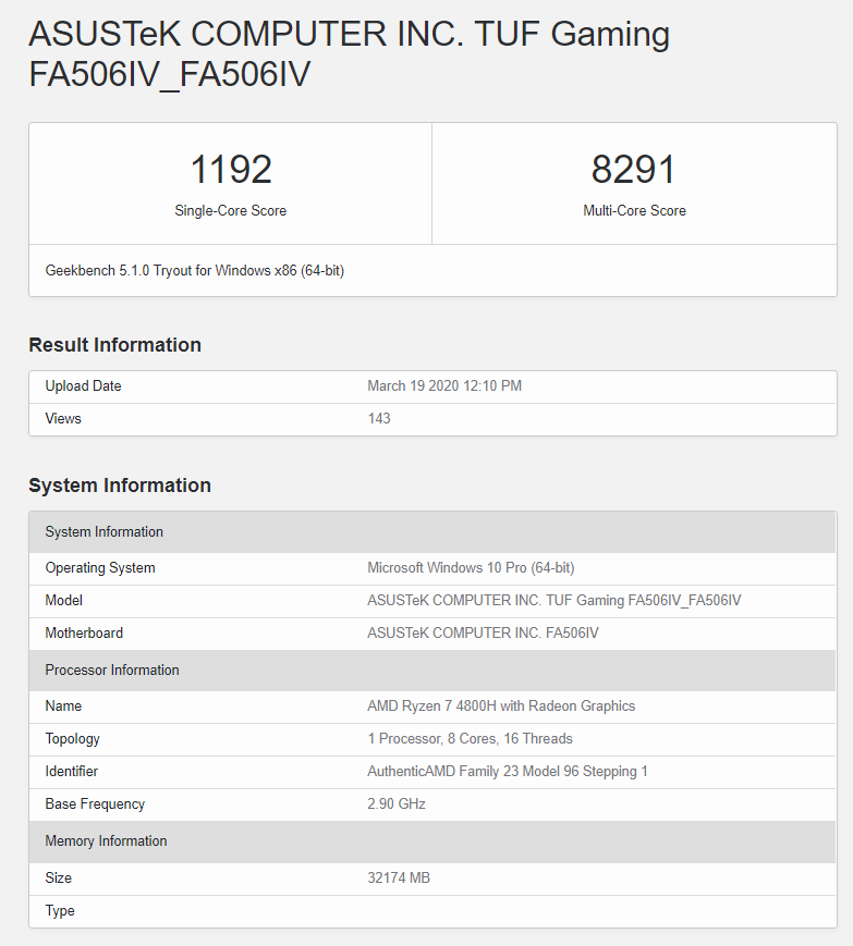 Screenshot 256 The AMD Ryzen 7 4800H in Asus TUF Gaming laptop defeats the Intel Core i9-9980HK