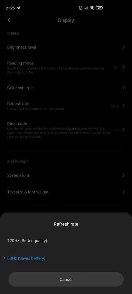 MiSettings-RefreshRate-Menu-1_TechnoSports.co.in