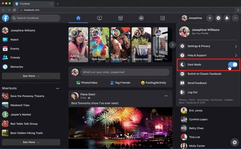 Facebook-Dark-Mode-Web_TechnoSports.co.in