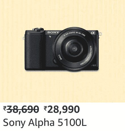 Sony Alpha 5100L gets ₹ 5,000 discount on Amazon Prime Day