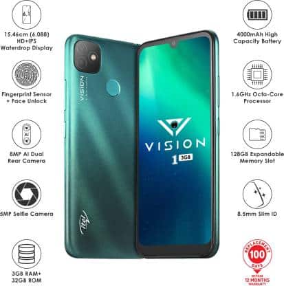 itel vision1 l6005 original imafuk67hkt2jwys Itel Vision 1 3GB version launched In India at Rs.6,999