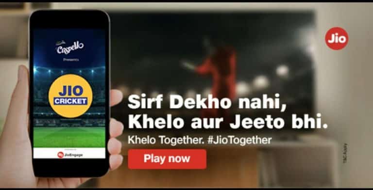 Award Winning ‘Jio Cricket Play Along’ to Bring a New & Engaging Experience to Users