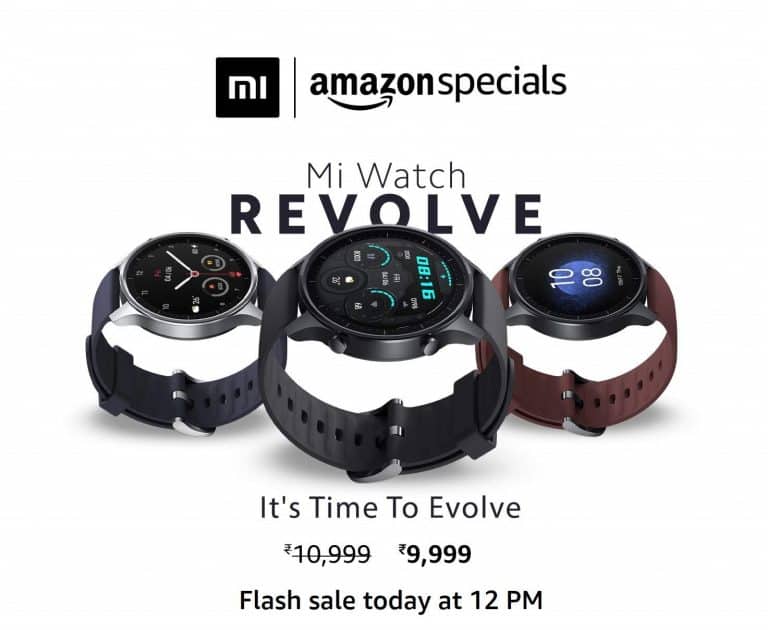 Mi Watch Revolve discounted to ₹ 8,999 on Amazon