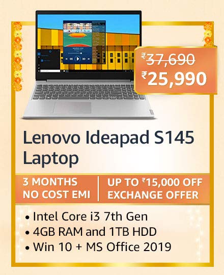 Blockbuster deals on Laptops on Amazon Great Indian Festival