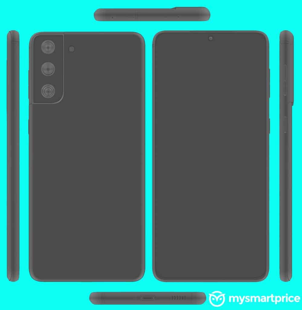 x1 Samsung Galaxy S21+ camera design and display renders leaked