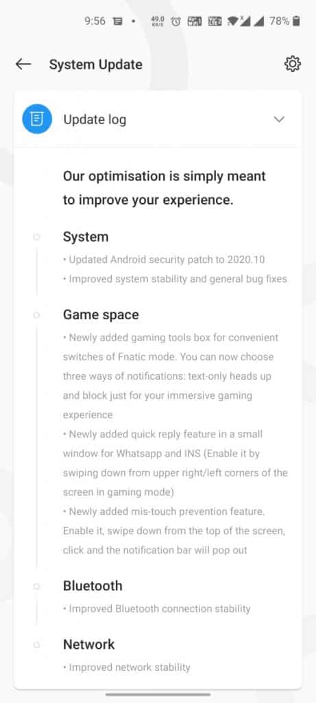 WhatsApp Image 2020 11 05 at 9.57.15 PM 2 OnePlus rolls out new OnePlus Nord Oxygen OS 10.5.9.ACO1DA update to all the Nord 5G owners