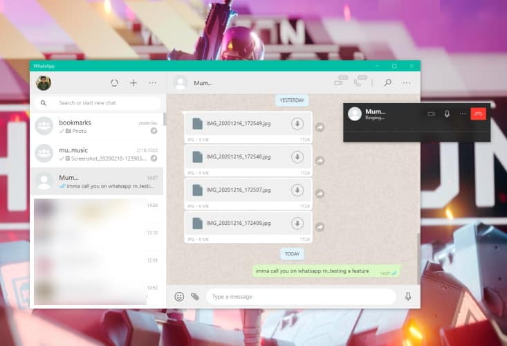whatsapp web audio call UI See How WhatsApp Audio and Video Calls work on Web and Desktop for some Beta users