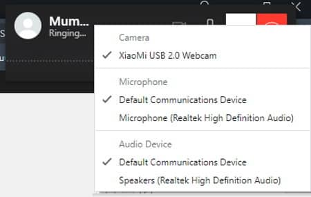 whatsapp web calling input options See How WhatsApp Audio and Video Calls work on Web and Desktop for some Beta users