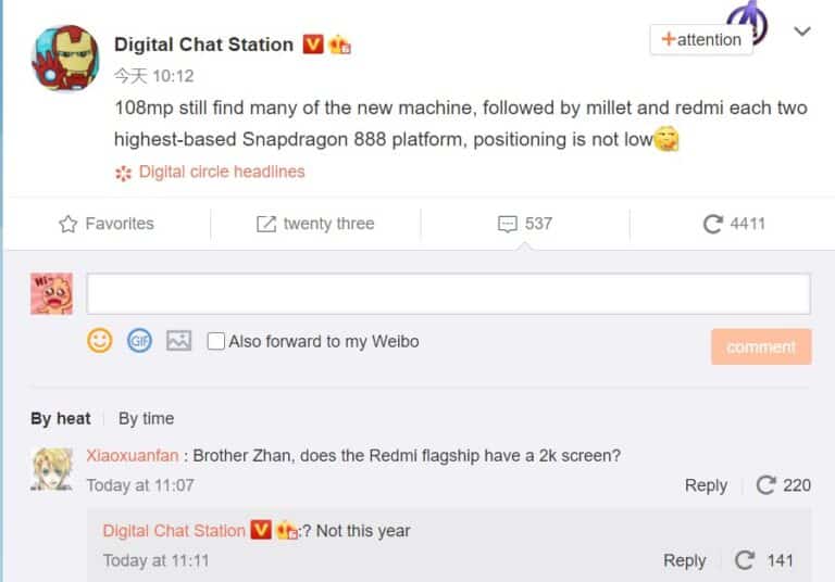 xiaomi redmi snapdragon 888 768x536 1 Xiaomi and Redmi to launch two flagship smartphones, powered by the latest Snapdragon 888 chipset