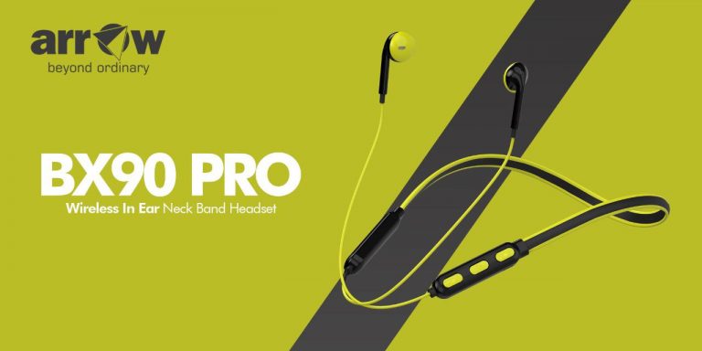 Arrow launches all new Wireless In-Ear Neckband Headset “BX90 Pro”