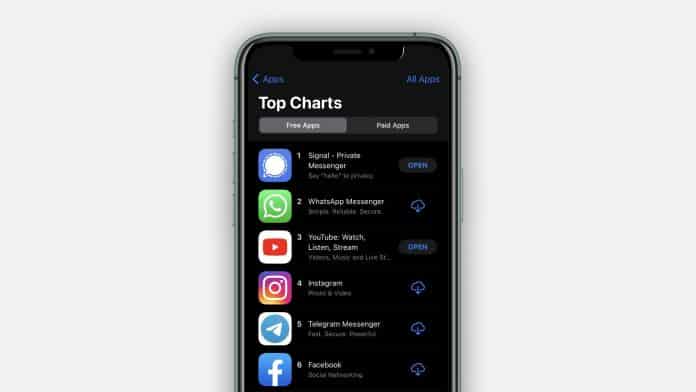 Signal app is trending on App Store & Play Stores worldwide