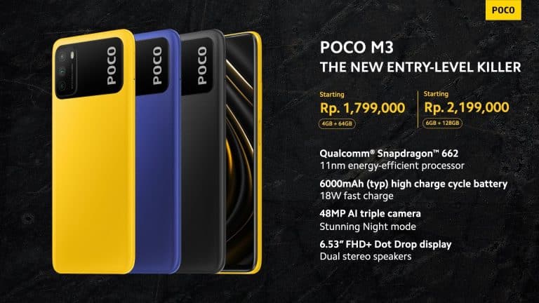 Poco M3 goes official in Indonesia at $129