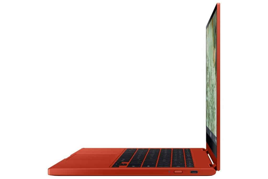 Galaxy Chromebook 2 Side Open Red CES 2021: Samsung brings high-end Chromebook to the floor