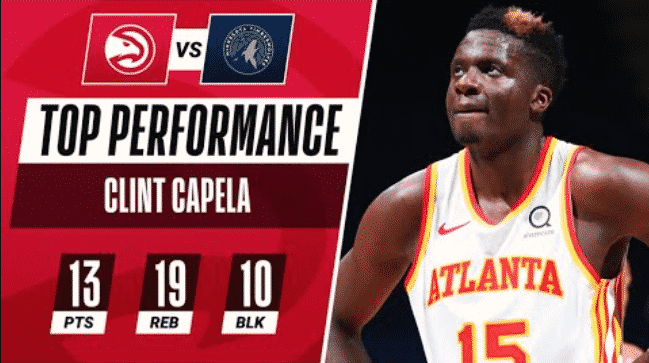 Clint Capela gets rare triple-double with ten blocks against Timberwolves