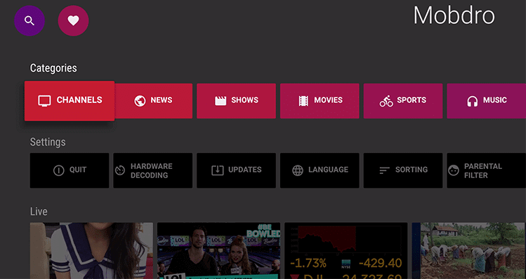 mobdro for android Top 5 applications to watch Live TV channels for free on Android TV in 2021
