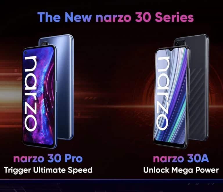 Realme Narzo 30 Pro 5G and  Narzo 30A launched in India at an exciting price range
