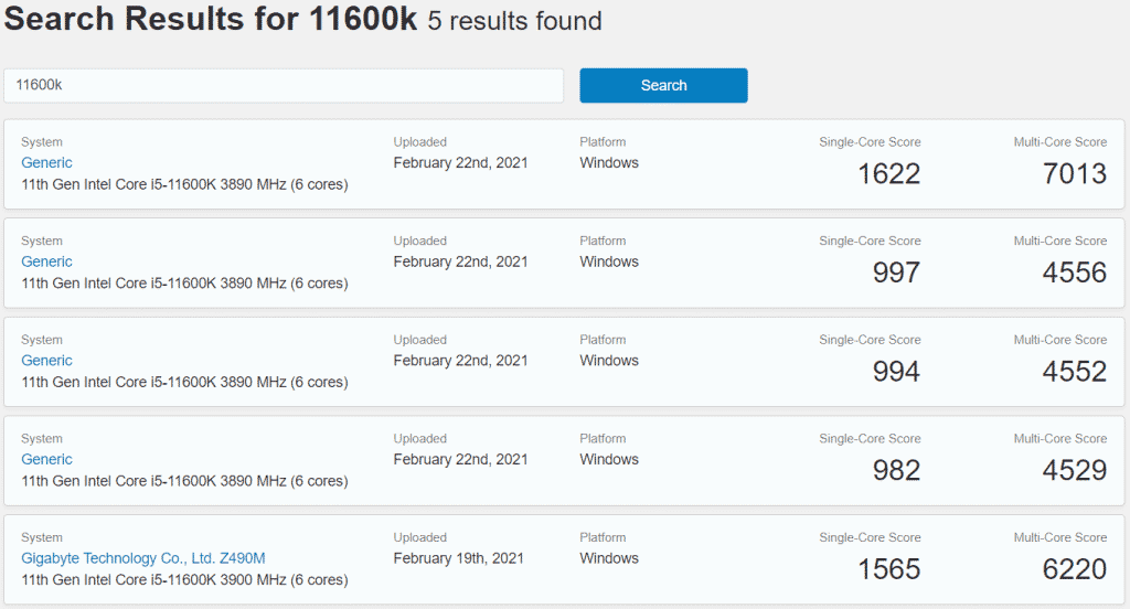 Intel Core i5 11600K Rocket Lake 6 Core Desktop CPU Intel's Rocket Lake-S Desktop CPUs are monsters of single-threaded performance