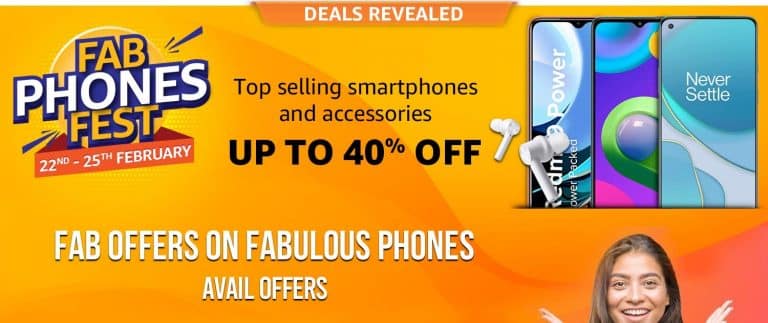 Amazon India brings Fab Phones Fest: starts tomorrow with up to 40% off on Mobiles & Accessories