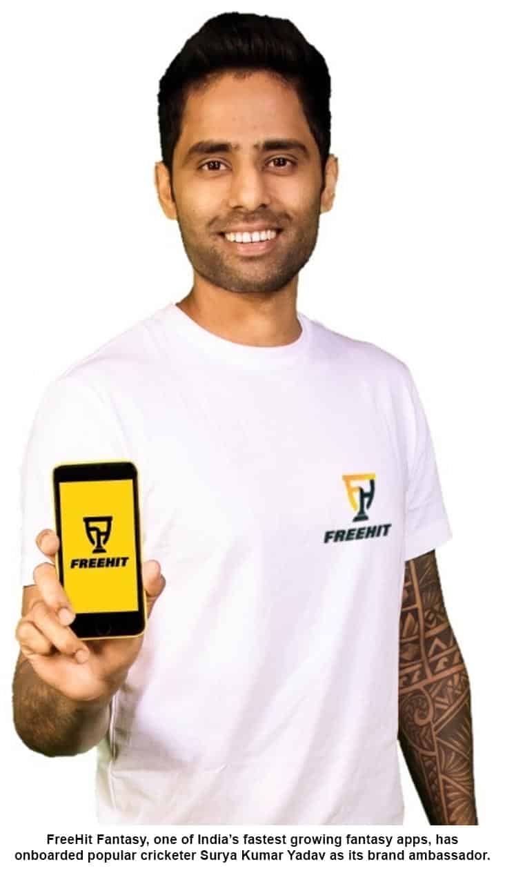 FreeHit Fantasy signs up Cricketer, Surya Kumar Yadav as Brand Ambassador!