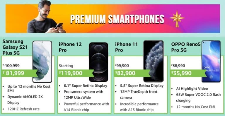 Amazon Fab Phone Fest: Offers and Discounts on Premium smartphones