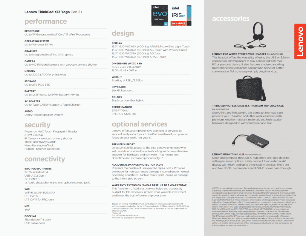 csm thinkpad x13 yoga gen 2 specs d3f74d8fac Lenovo ThinkPad X13 Yoga gets a powerful update