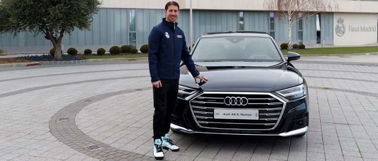 Real Madrid players get their hands on the new Audi cars