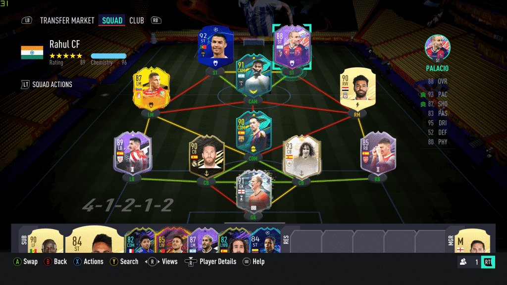 Screenshot 95 FIFA 21: How to do the 88-rated Rodrigo Palacio FUT Birthday SBC card and is it worth doing?