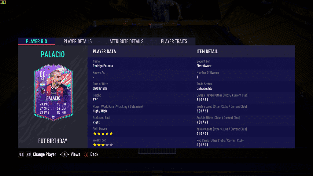 Screenshot 96 FIFA 21: How to do the 88-rated Rodrigo Palacio FUT Birthday SBC card and is it worth doing?