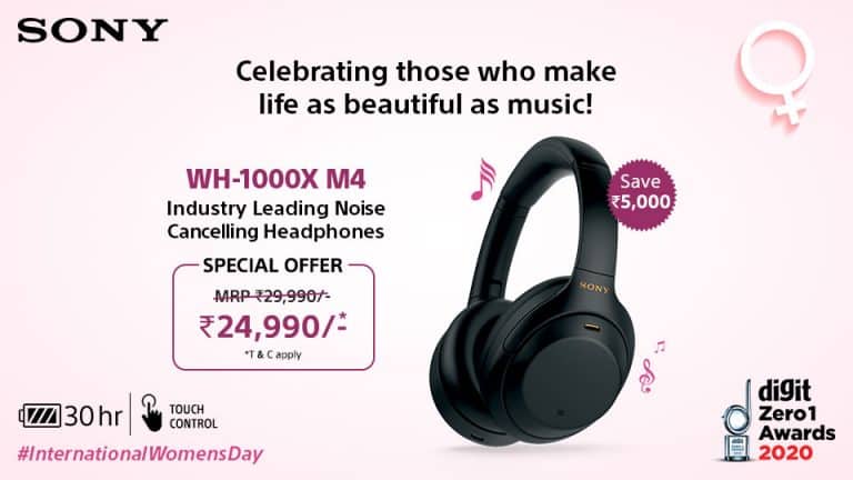 Sony India introduces Wome Day’s special offer on Headphones, Earphones, BT Speakers, Soundbar and Party Speakers