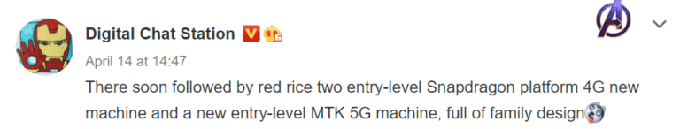 Upcoming Redmi phones 768x146 1 Redmi 20X will soon launch in China as a rebadged version of the Redmi Note 10 5G