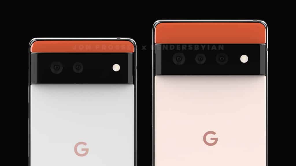 pixel 6 pixel 6 pro cameras Google Pixel 6 and Pixel 6 Pro seems different in these leaked renders