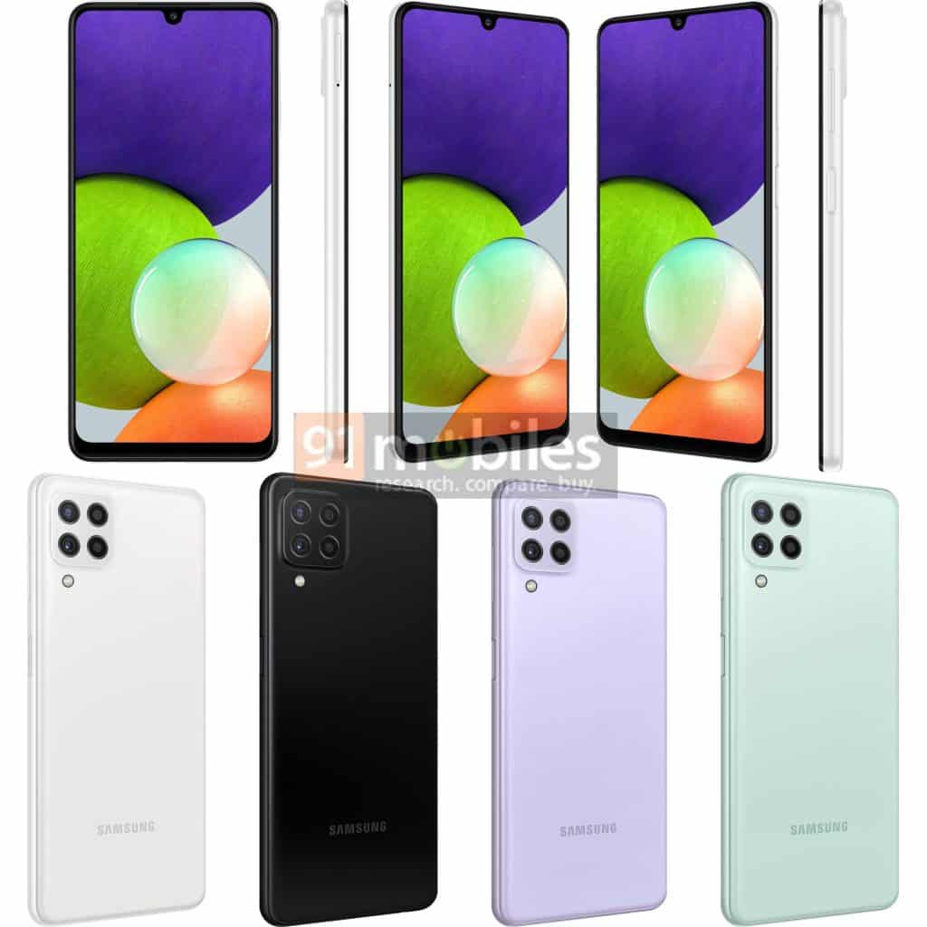 samsung galaxy a22 render 02 First look at Galaxy A22 5G and Galaxy A22 4G renders, including key specifications