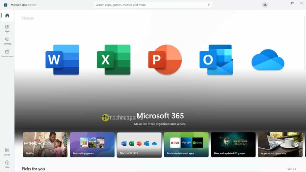 Microsoft Store - Windows 11 First Preview__TechnoSports.co.in