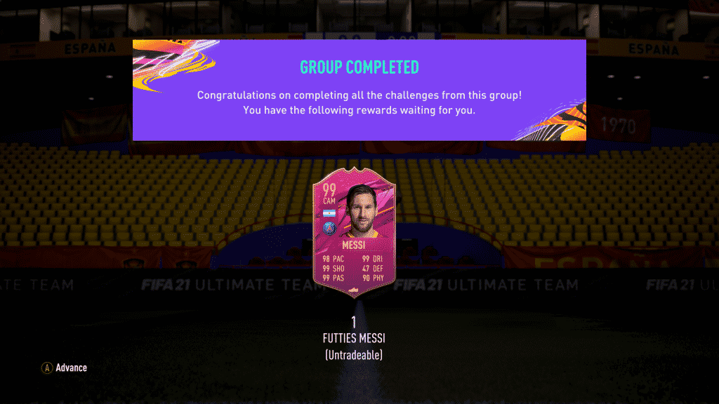 Screenshot 413 FIFA 21: How to do the 99-rated Lionel Messi Futties SBC card celebrating his PSG move and is it worth doing?