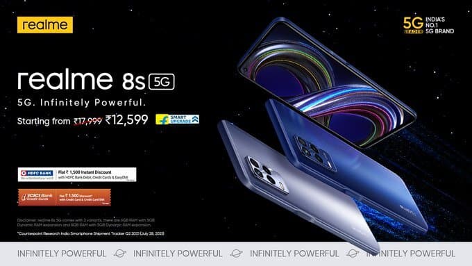 E 1CfBJUUAUyTgb Realme 8i and Realme 8s 5G launched in India
