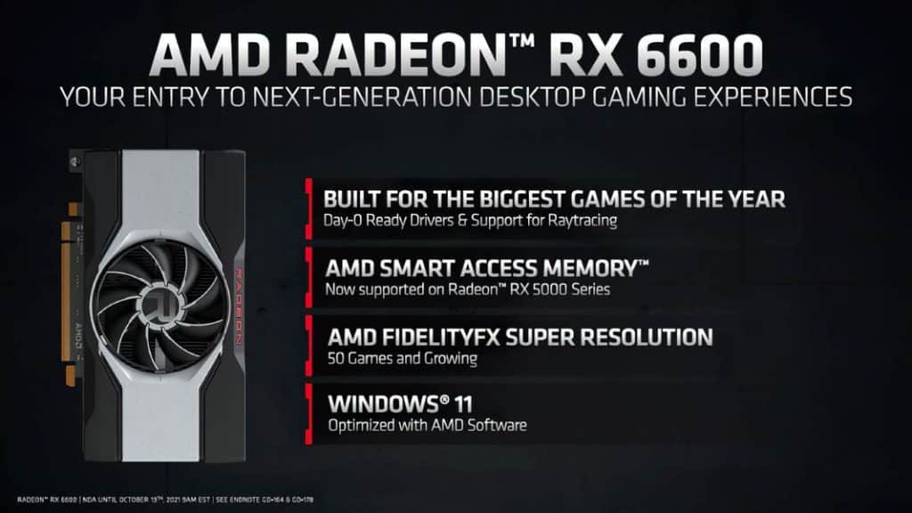 AMD Radeon RX 6600 non-XT GPU launched for $329