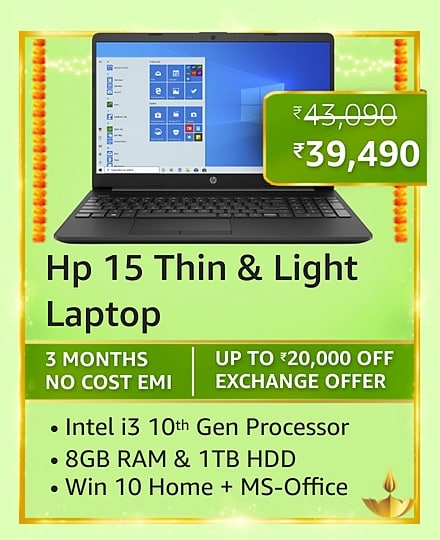Best deals on laptops on Amazon Great Indian Festival
