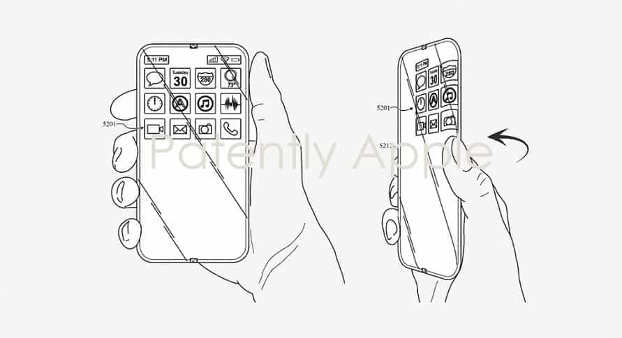 apple iphone all glass wraparound display concept Apple secures a patent for its all-glass iPhone with a wraparound display