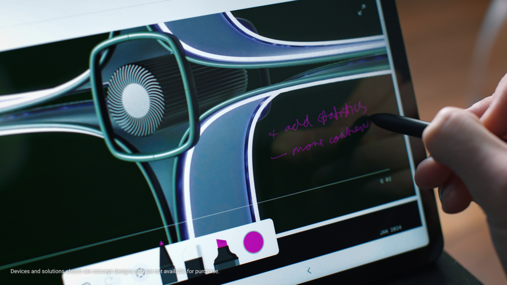 Here are some of Dell's unique Concepts for Seamless Work Experiences