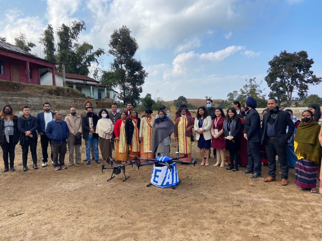 Skye Air demonstrated BVLos Flight lifting 100Kgs of dry Turmeric at Lakadong Turmeric Fly-off Event (2)