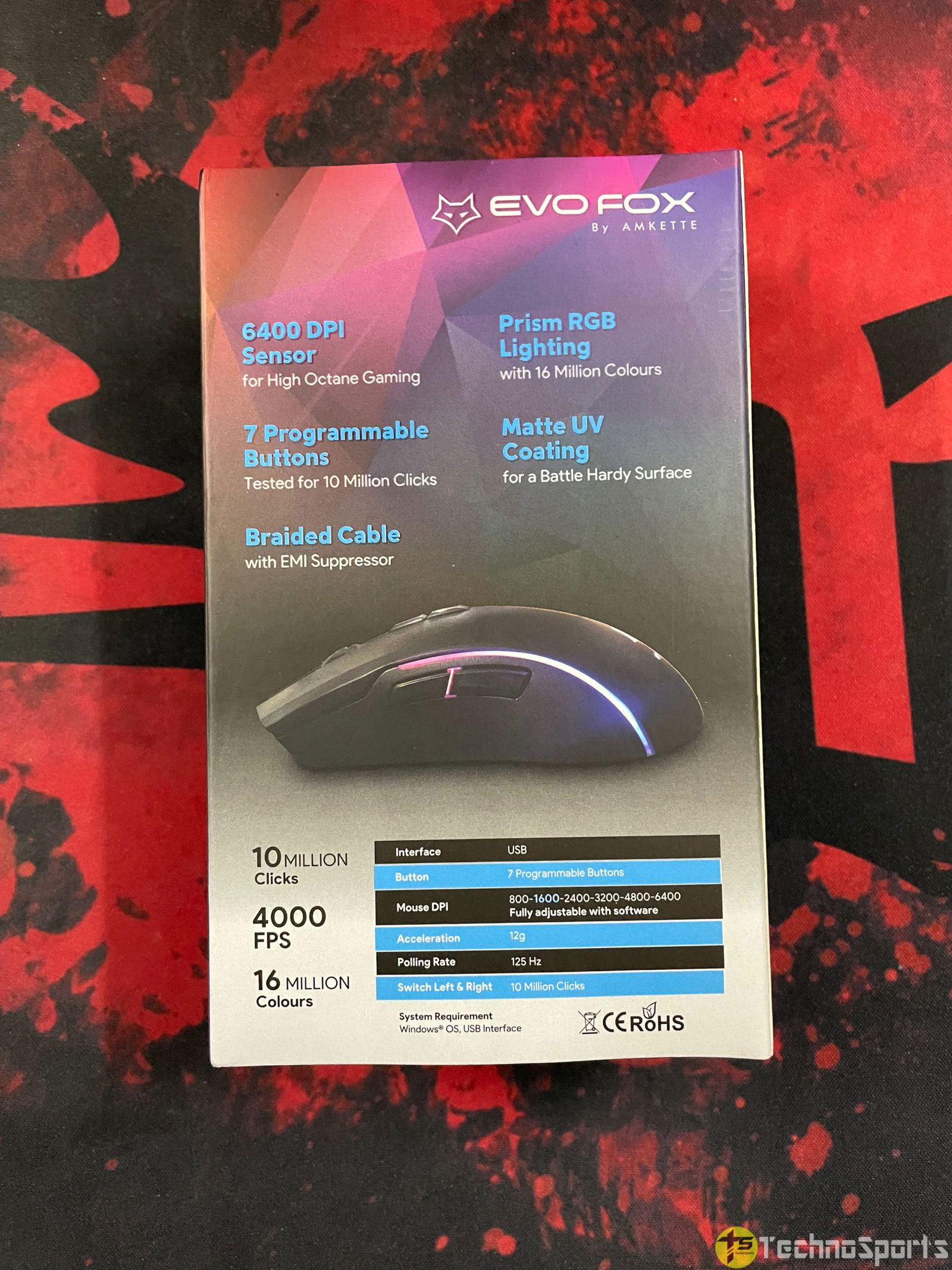Amkette EvoFox Phantom Pro Gaming Mous