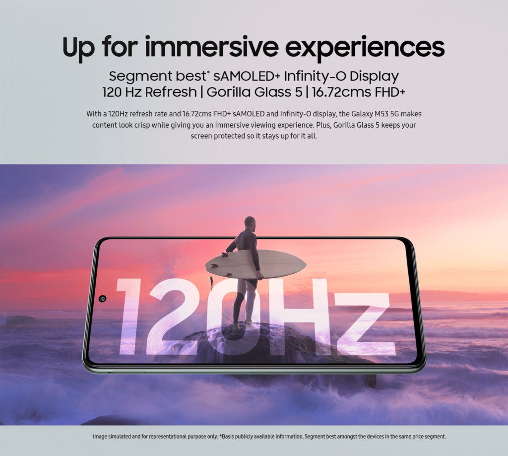 Samsung Galaxy M53 5G LP PC 06 Samsung Galaxy M53 5G with Dimensity 900 & 120Hz AMOLED display to be priced at ₹24,999