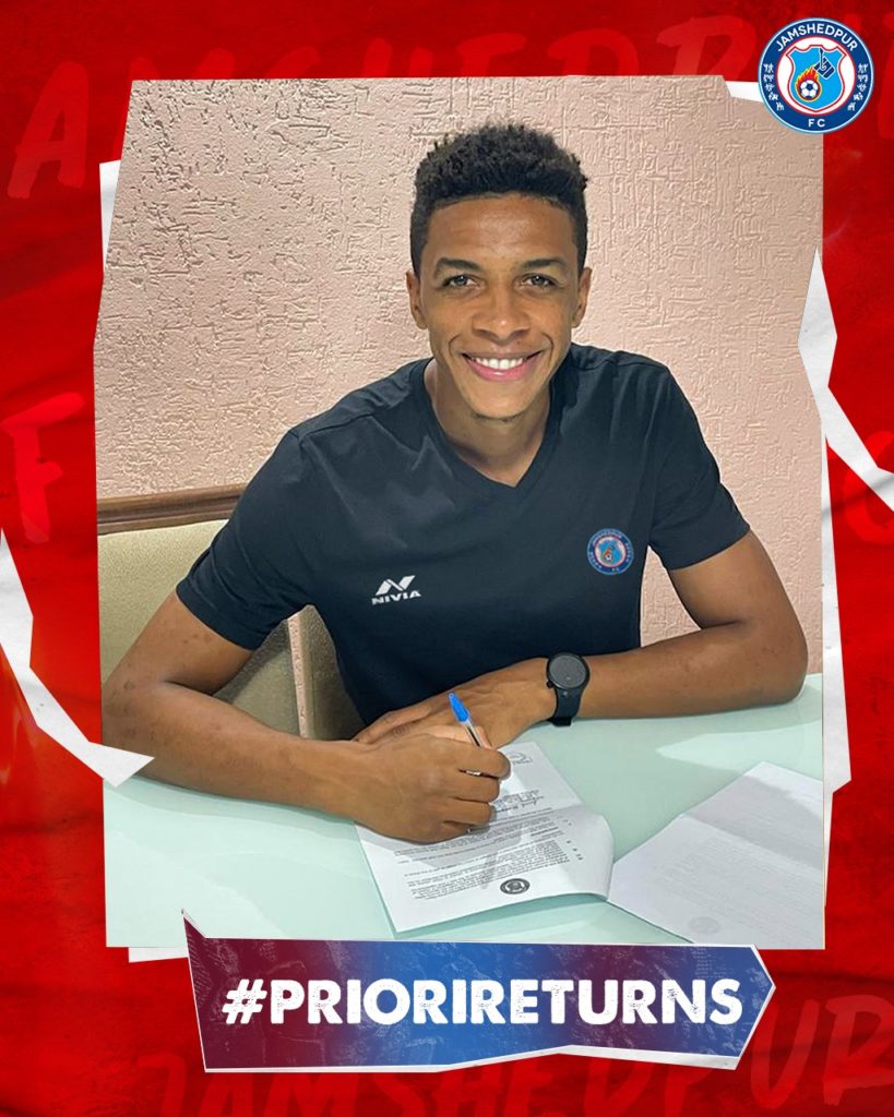 Wellington Priori ISL: Wellington Priori returns to Jamshedpur FC