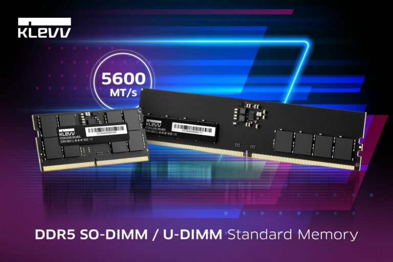 KLEVV brings new 5600MT/s DDR5 Standard Desktop/Laptop Memory