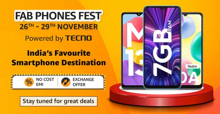 Amazon India brings Fab Phones Fest sale until 29th Nov