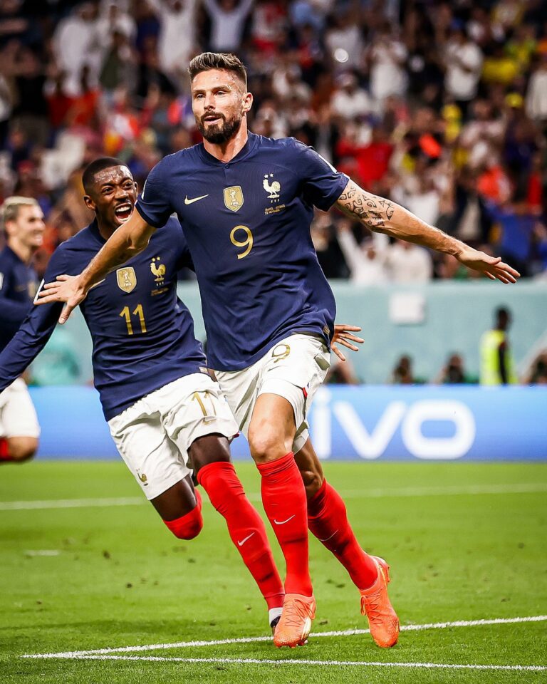 France’s Olivier Giroud ties Thierry Henry for most goals scored in 4-1 win vs Australia