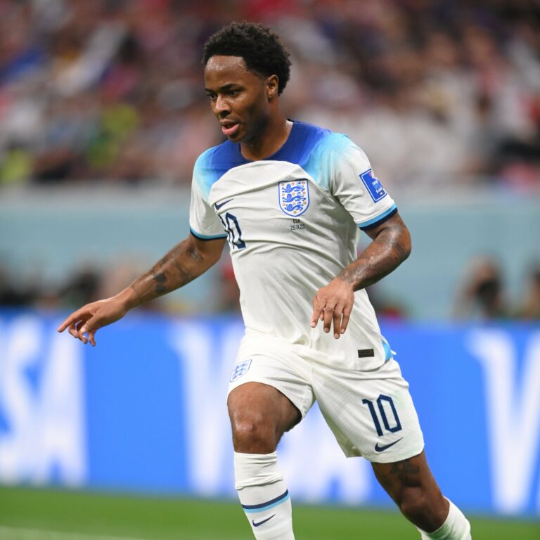 Raheem Sterling is back with the England squad for the World Cup 2022 quarter-finals against France