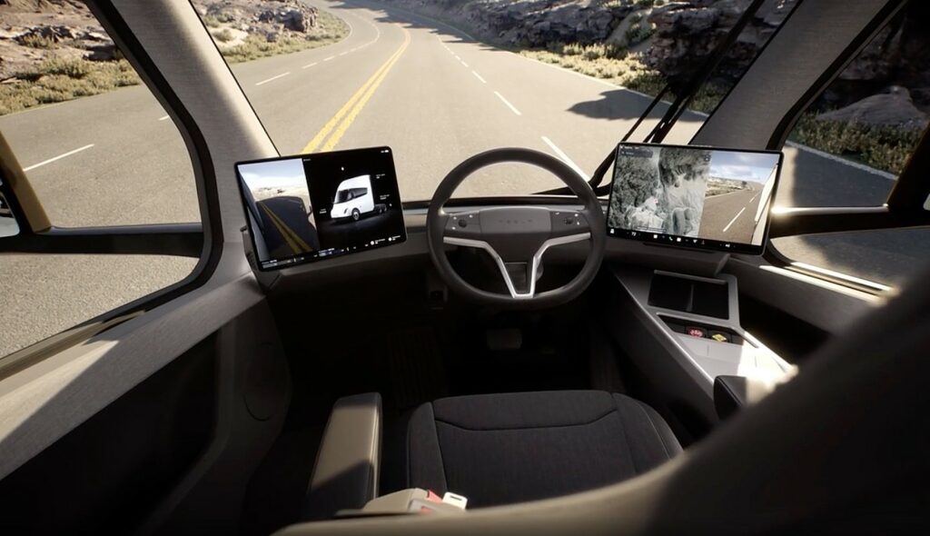 tesla semi production interior 1 Tesla is now offering Electric Semi Trucks to Pepsi after 3 years